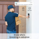 Identify visitors instantly - ieGeek Bell J9 Plus video doorbell shows who's at your door.