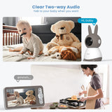 ieGeek Baby 1T 2K video baby monitor features clear two-way audio communication.