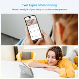 Talk and listen to your baby from anywhere with ieGeek Baby 4's two-way audio monitor.