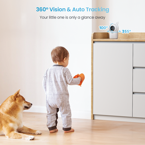 ieGeek Baby 4 monitor auto-tracks your baby with 360° coverage.