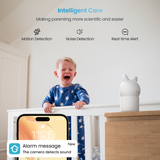 ieGeek Baby 4 video monitor alerts you to baby's sounds with smart noise detection.