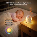 ieGeek Baby 5 2.5K video baby monitor with clear infrared night vision