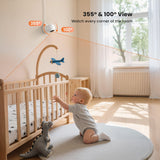 ieGeek Baby 5 video ptz baby monitor with full-range motion (355° horizontal & 100° vertical)