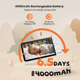 ieGeek Baby 5 4000mAh long-lasting battery video baby monitor