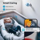 ieGeek Baby 7S video baby monitor features both noise detection and movement detection for comprehensive monitoring