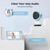 ieGeek Baby 7S video baby monitor features clear two-way audio communication