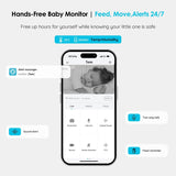 ieGeek Baby 7's 24-hour continuous recording, day and night