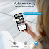 Safely interact with strangers using ieGeek Bell J10's two-way audio and identity-hiding voice changer.