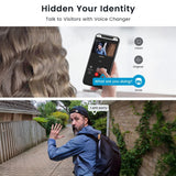 Protect your privacy with ieGeek Bell J1's voice changer feature for anonymous visitor communication.