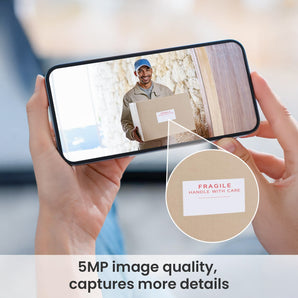 See every detail clearly with ieGeek Bell J9 Plus's 5MP high-resolution image quality.