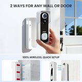 ieGeek Bell J9 wireless doorbell can be mounted on walls or doors for optimal placement.
