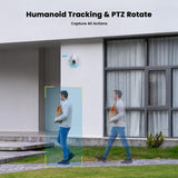 ieGeek IE82 PoE camera automatically follows human movement with its PTZ rotation.