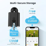 ieGeek S1 solar-powered security camera with 6s free loop storage and support up to 128gb memory card