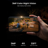 ieGeek S5 battery camera delivers clear 3MP color night vision.