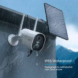 ieGeek ZS-GX2S solar-powerd security camera with IP65 waterproof to withstand rain and snow