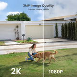 ieGeek ZS-GX3S solar security camera with 3MP resolution is more clearer than cameras with 1080P resolution