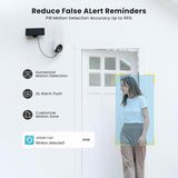 ieGeek ZS-GX4S solar-powered security camera with panel with 99% accuracy PIR motion detection