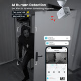 ieGeek ZS-GX7S battery camera uses AI to accurately detect human presence.