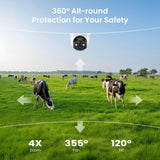 ieGeek ZY-G3 cellular PTZ camera offers 350° pan and 120° tilt for all-around surveillance.