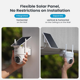 ieGeek S5 security camera features flexible solar panel mounting for optimal positioning.