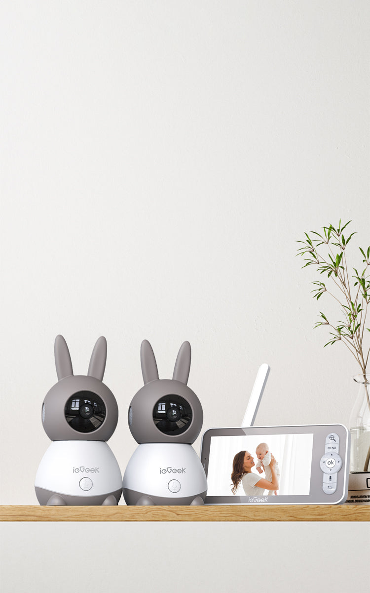 baby monitor camera with app ieGeek lets you watch your baby from anywhere. Secure FHSS wireless, clear audio and night vision. Fast UK warehouse delivery for British nurseries.