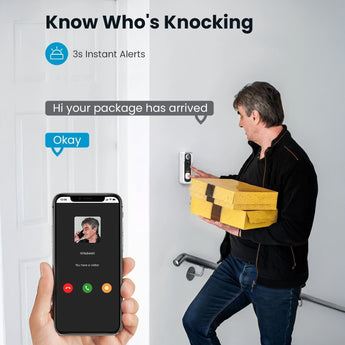 ieGeek Bell J9 identifies who's knocking with 3-second instant alerts