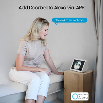 Control your doorbell with voice commands by adding ieGeek Bell J10 to Alexa via the app.