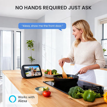 ieGeek Bell J9 integrates with Alexa for voice-controlled viewing.