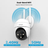 ieGeek GQ2 spotlight camera supports both 2.4GHz and 5GHz WiFi bands.