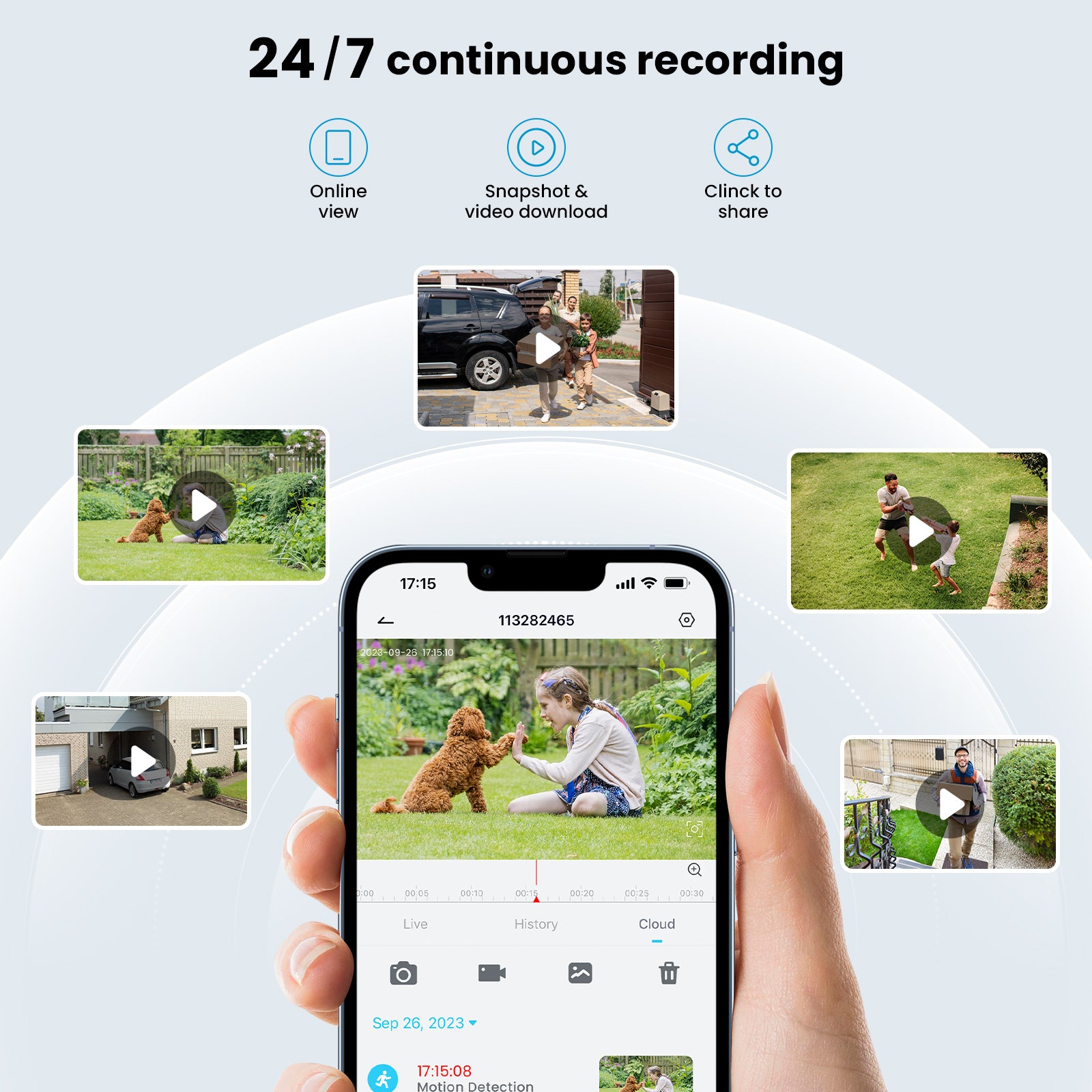 ieGeek ZS-GQ4 security camera for shed lighting