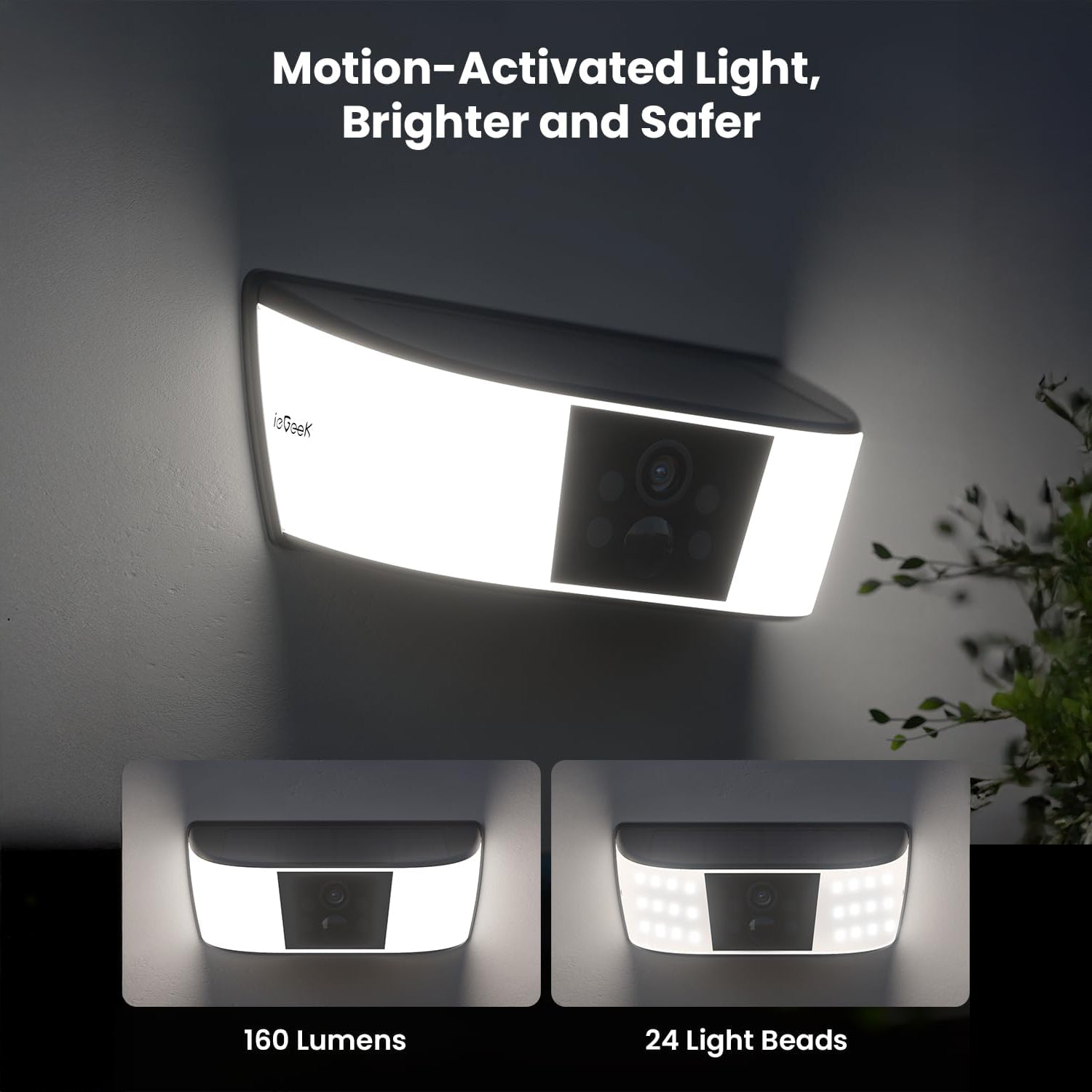 S4 Solar Wall Light Camera | Security & Illumination – ieGeek-UK