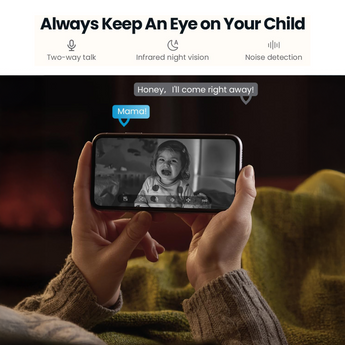 ieGeek SC1 combines two-way talk, infrared night vision, and noise detection for comprehensive protection.