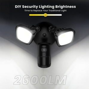 ieGeek ZY-E1 floodlight camera delivers 2600 lumens to meet your DIY lighting needs.