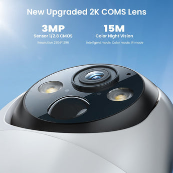 ieGeek ZY-G3 4G camera with upgraded 2K COMS lens delivers 3MP superior image quality.