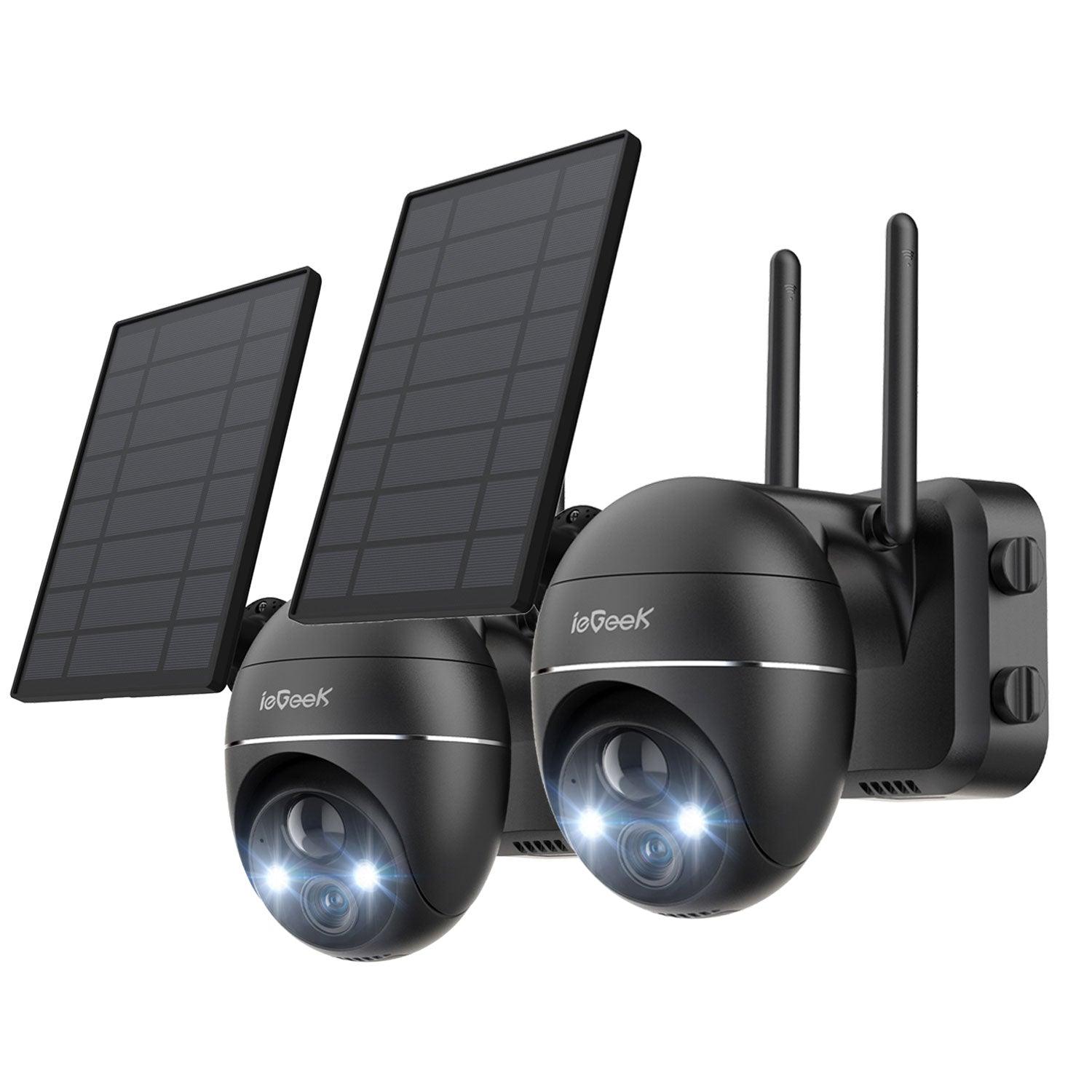 ZS-GX1S (With Panel) - 2K Outdoor Solar PTZ Security Camera with ...
