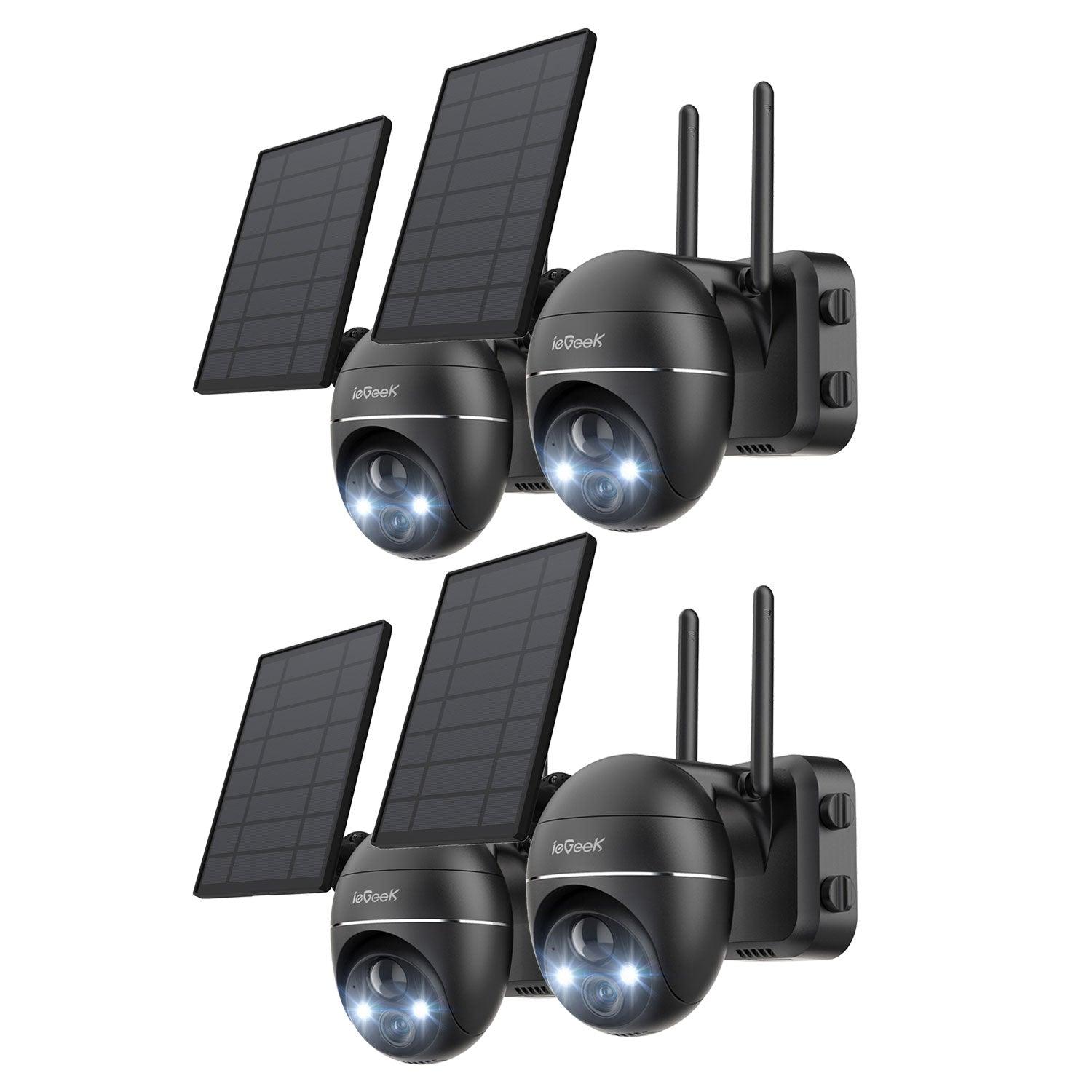 ZS-GX1S (With Panel) - 2K Outdoor Solar PTZ Security Camera with ...
